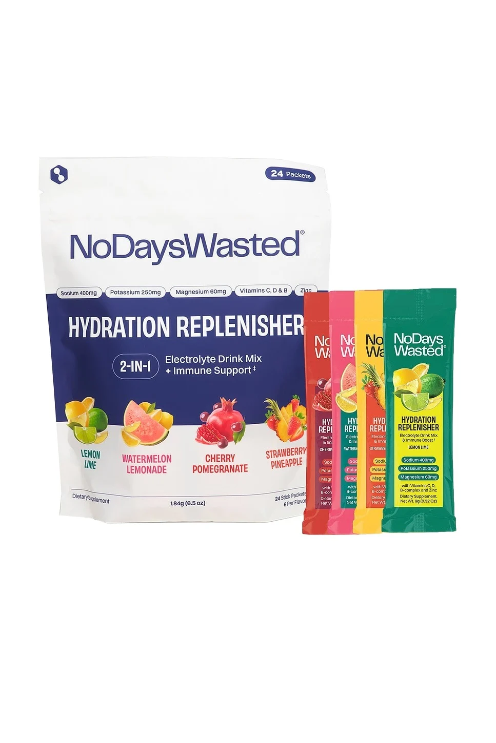 No Days Wasted Hydration Replenisher 24 Pack