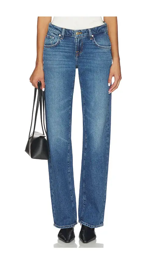 7 For All Mankind Low Straight Leg Jeans | Image 1 7 For All Mankind Low Straight Leg Jeans | Image 1