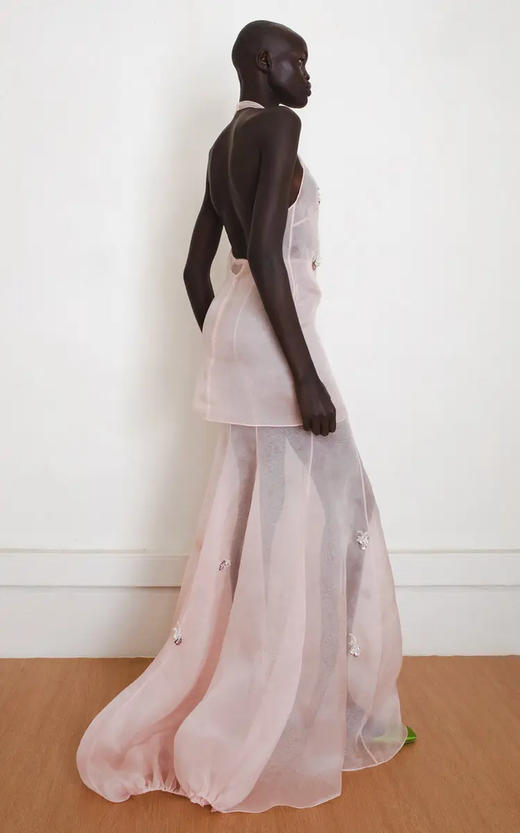 Yassmin Saleh Loom Silk-Blend Maxi Skirt | Thumbnail 2