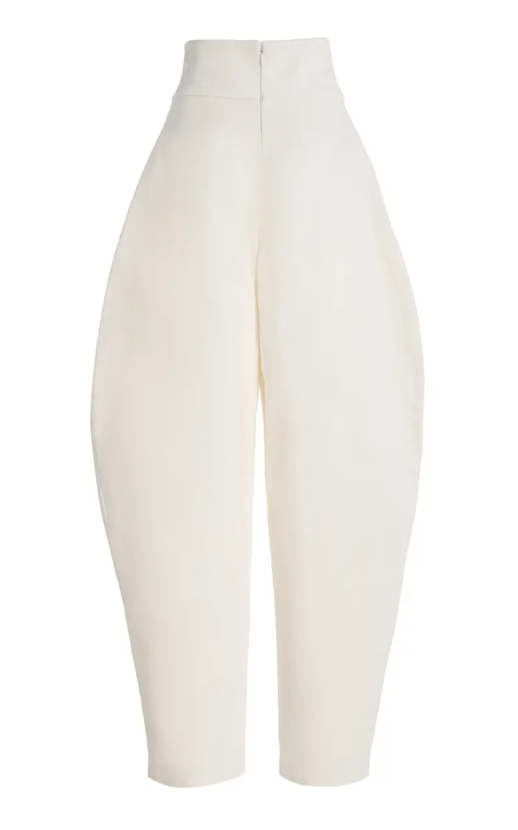 Atelier Prabal Gurung High-Rise Slub Denim Barrel-Leg Pants | Thumbnail 3 Atelier Prabal Gurung High-Rise Slub Denim Barrel-Leg Pants | Thumbnail 3