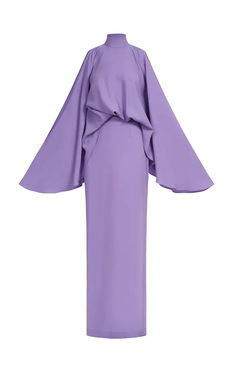 Taller Marmo Bacall Cold Shoulder Satin Maxi Dress | Thumbnail 6