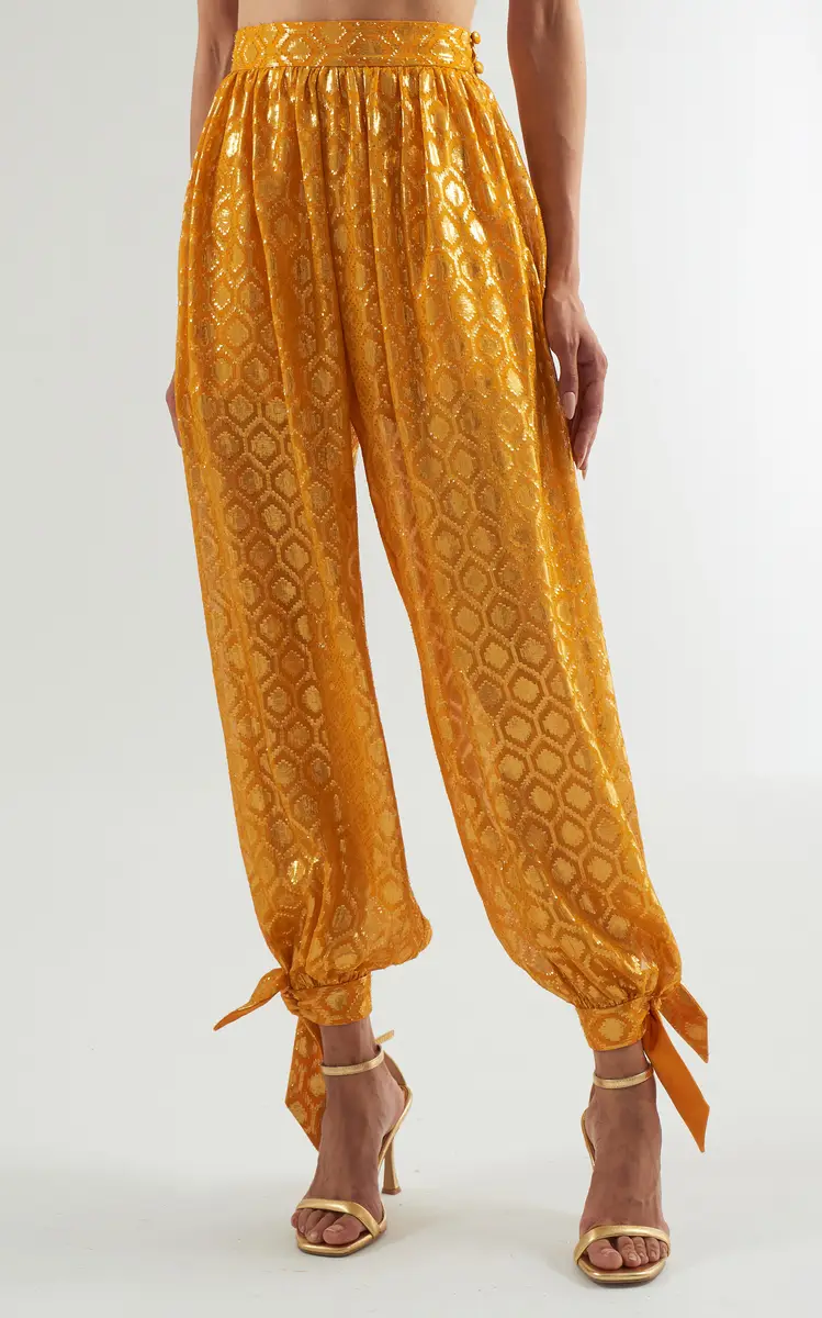 Taller Marmo Giuni Metallic Printed Silk-Blend Pants | Thumbnail 7 Taller Marmo Giuni Metallic Printed Silk-Blend Pants | Thumbnail 7