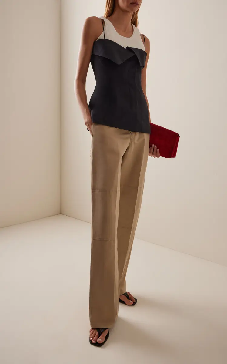 FFORME Nahla Cotton-Silk Utility Trousers | Thumbnail 2
