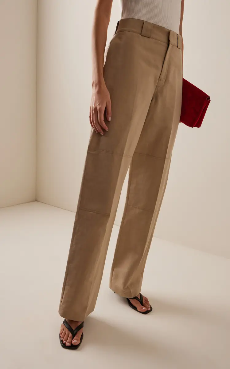 FFORME Nahla Cotton-Silk Utility Trousers | Thumbnail 3