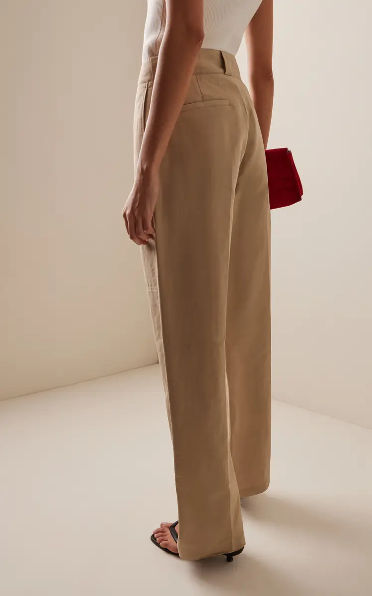 FFORME Nahla Cotton-Silk Utility Trousers | Thumbnail 4