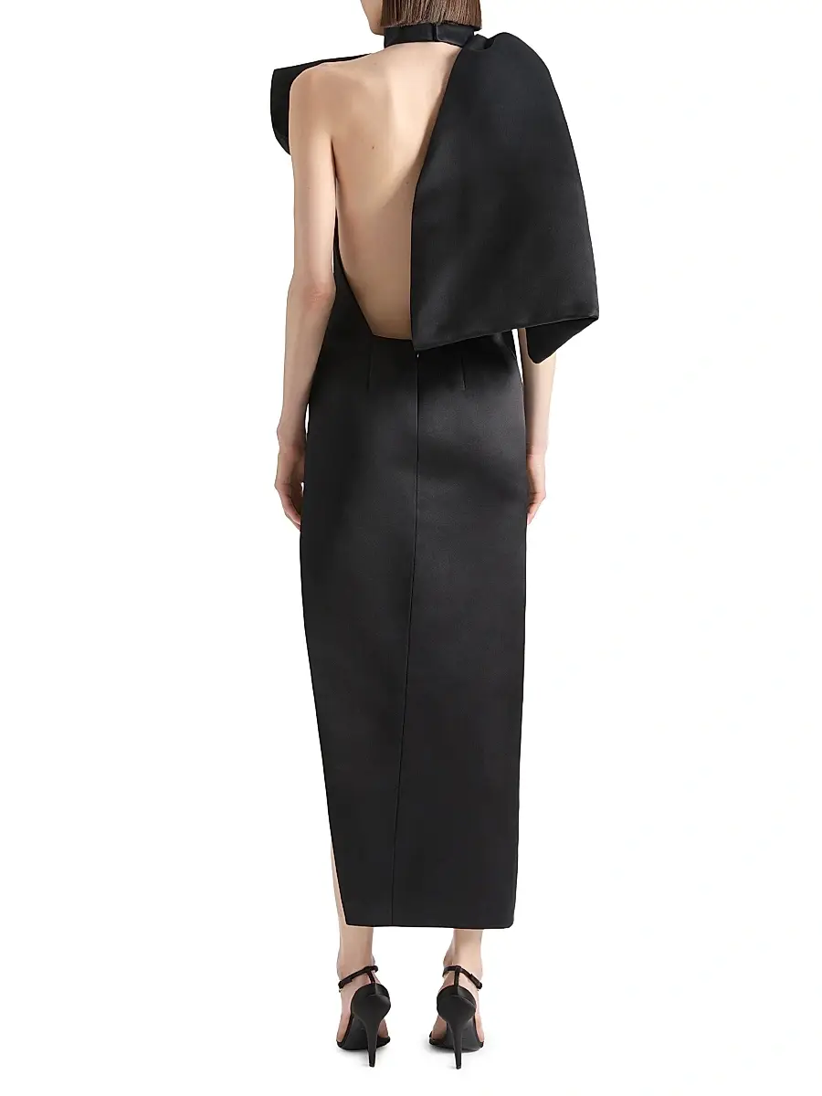 Givenchy Women's Evening Dress in Satin - Black | Thumbnail 3 Givenchy Women's Evening Dress in Satin - Black | Thumbnail 3