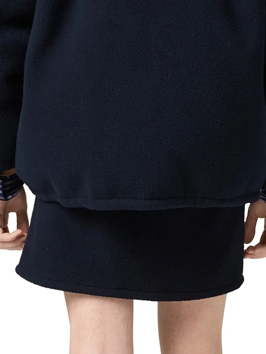 Miu Miu Women's Fleece Miniskirt - Blue | Thumbnail 3