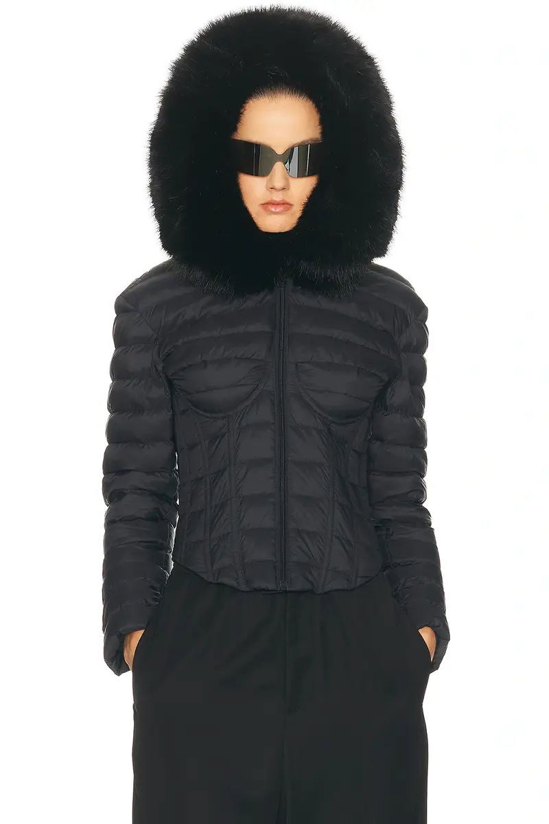 Balenciaga Hooded Corseted Puffer Jacket | Thumbnail 2 Balenciaga Hooded Corseted Puffer Jacket | Thumbnail 2