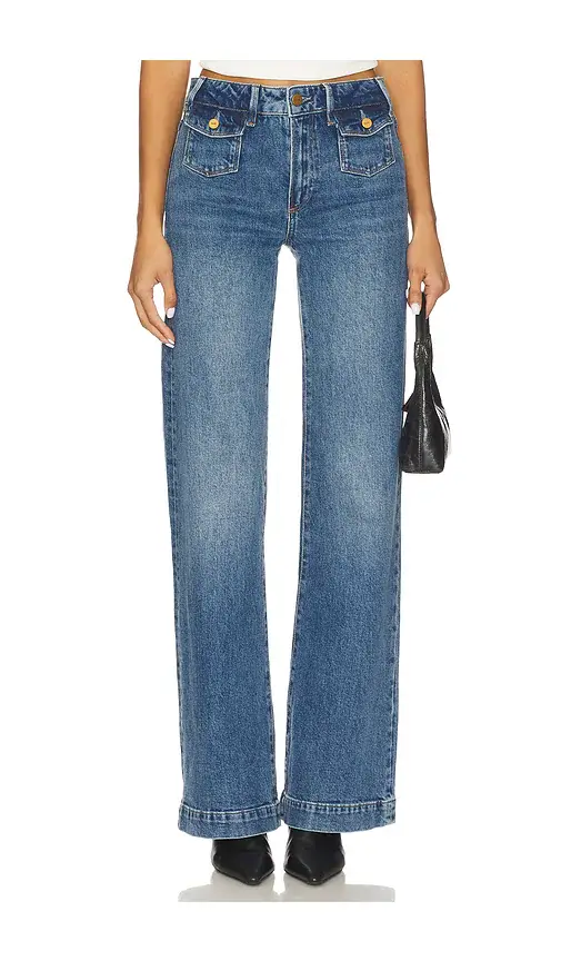 PAIGE Leenah Wide Leg Jeans | Image 1 PAIGE Leenah Wide Leg Jeans | Image 1
