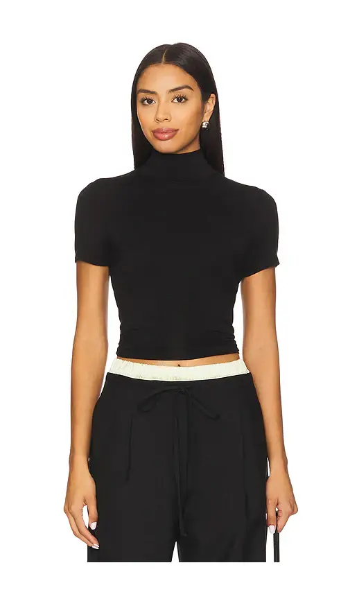 Demi Fitted Mock Neck Top Demi Fitted Mock Neck Top