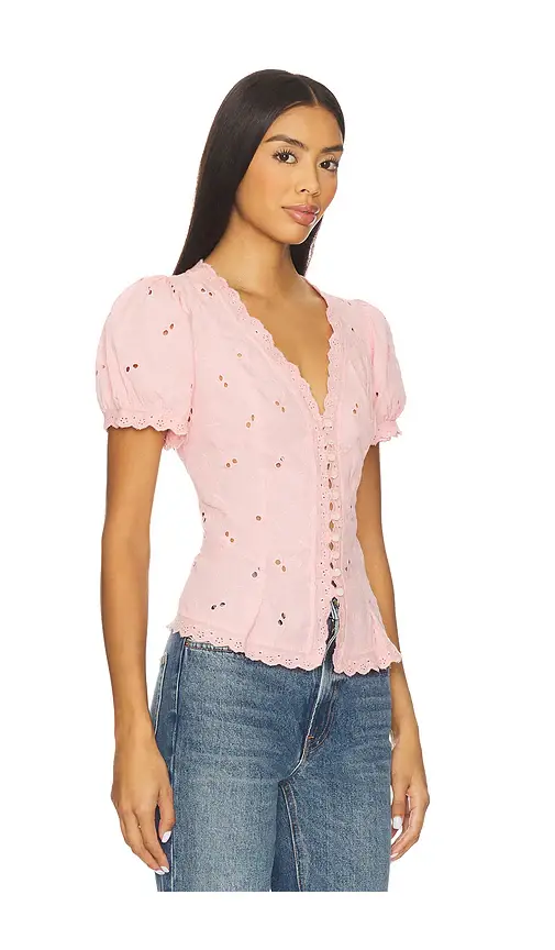Free People x REVOLVE Belle Eyelet Blouse | Thumbnail 2