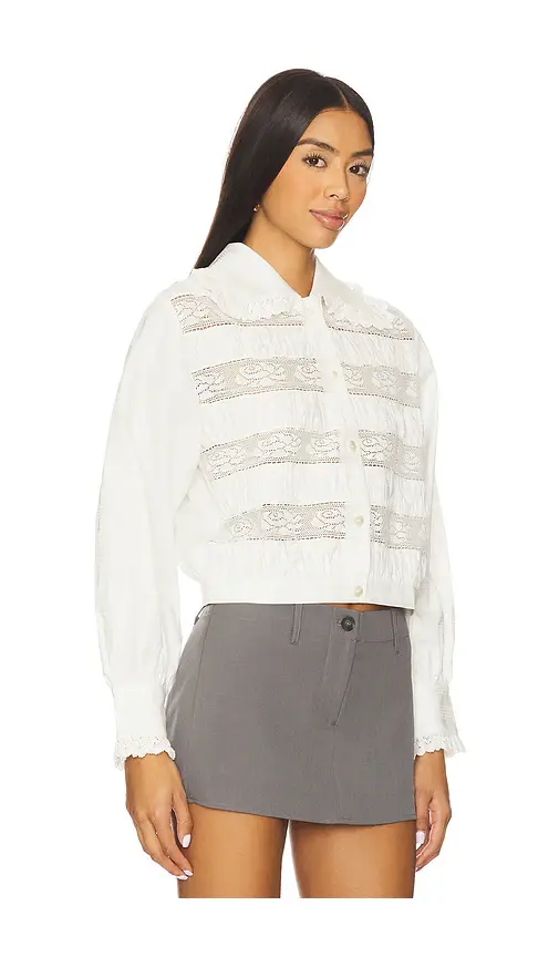 Yuhan Wang Lace Trimmed Blouse | Thumbnail 2