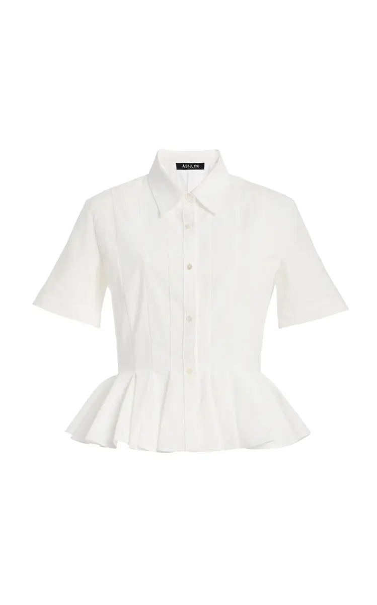 Ashlyn Lulu Cotton Half Sleeve Shirt | Thumbnail 2