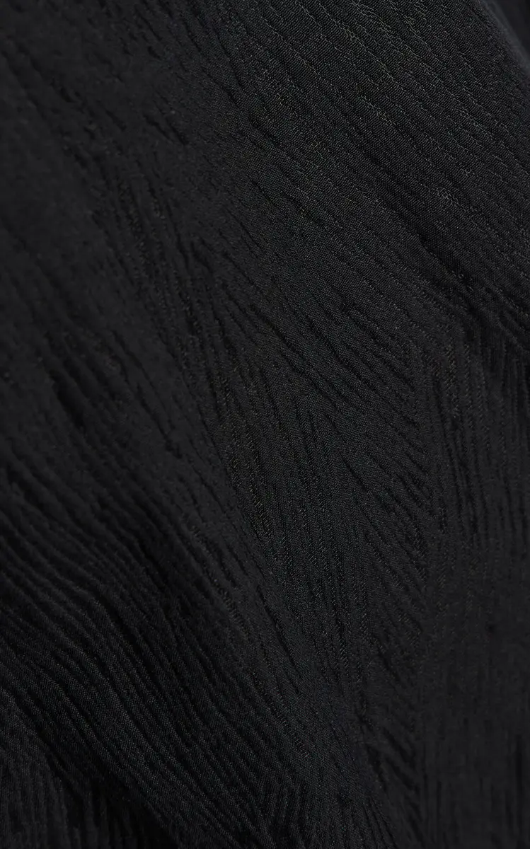 Ashlyn Blaine Cotton Jacquard Long Pants - Black | Thumbnail 4