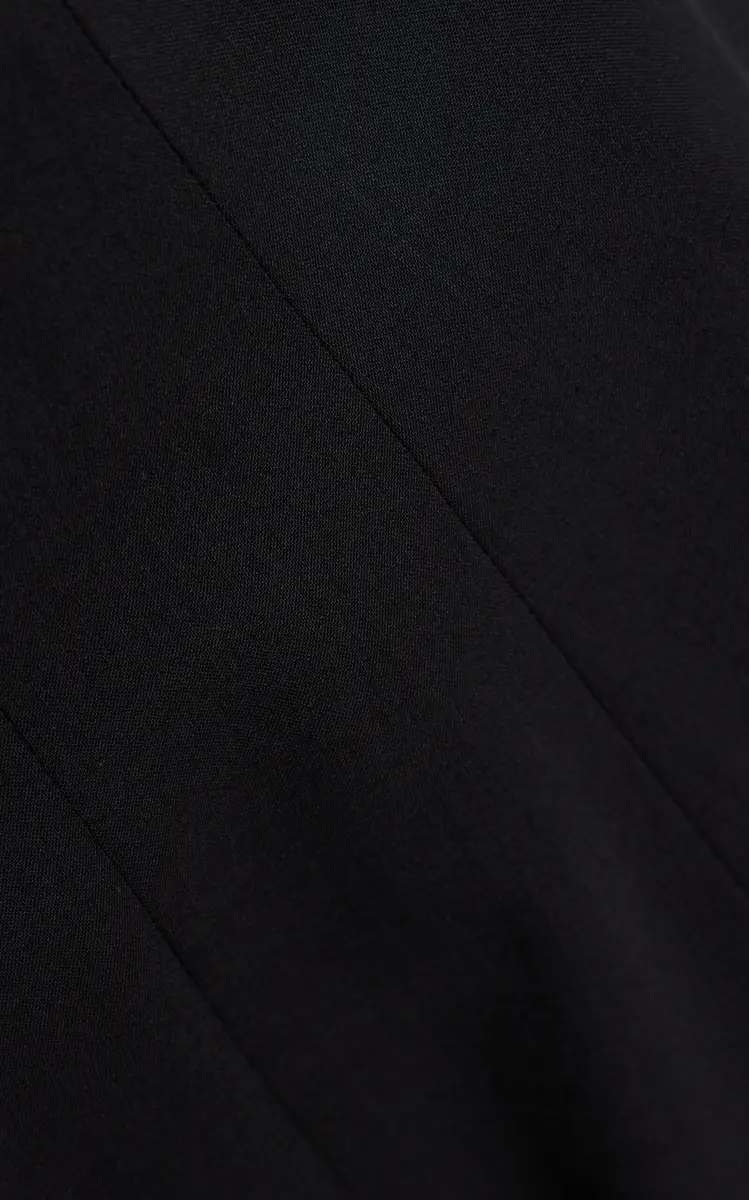 Ashlyn Blaine Wide-Leg Wool Long - Black | Thumbnail 4