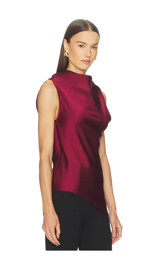 MARQUES ALMEIDA Satin Cowl Neck Top | Thumbnail 2