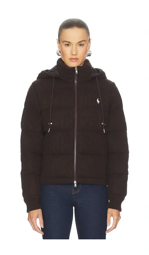 Polo Ralph Lauren Cable Knit Wool Cashmere Quilted Jacket | Thumbnail 2 Polo Ralph Lauren Cable Knit Wool Cashmere Quilted Jacket | Thumbnail 2
