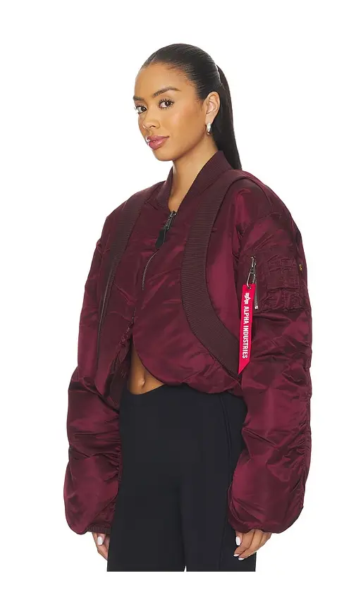 Alpha Industries MA-1 Oversized Fit Flight Jacket with Knit Rib | Thumbnail 2 Alpha Industries MA-1 Oversized Fit Flight Jacket with Knit Rib | Thumbnail 2