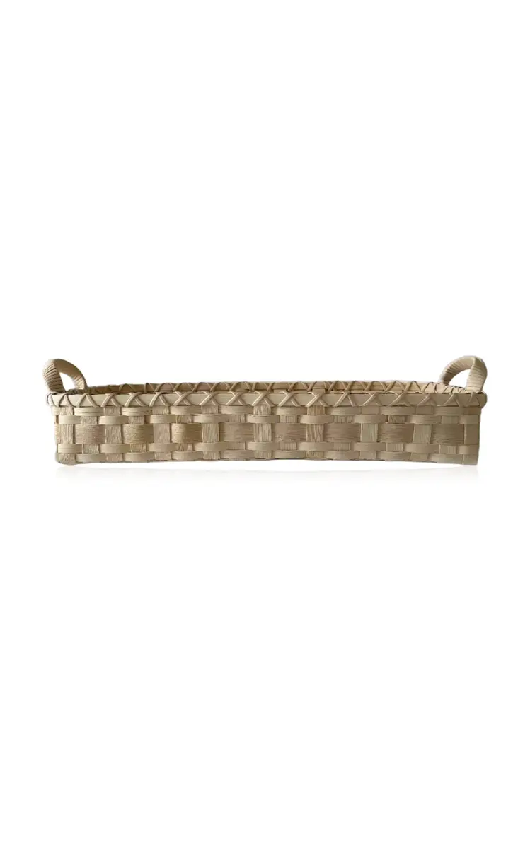 UNDERWATER WEAVING STUDIO Folk Fleur Serving Tray - Neutral | Image 1 UNDERWATER WEAVING STUDIO Folk Fleur Serving Tray - Neutral | Image 1
