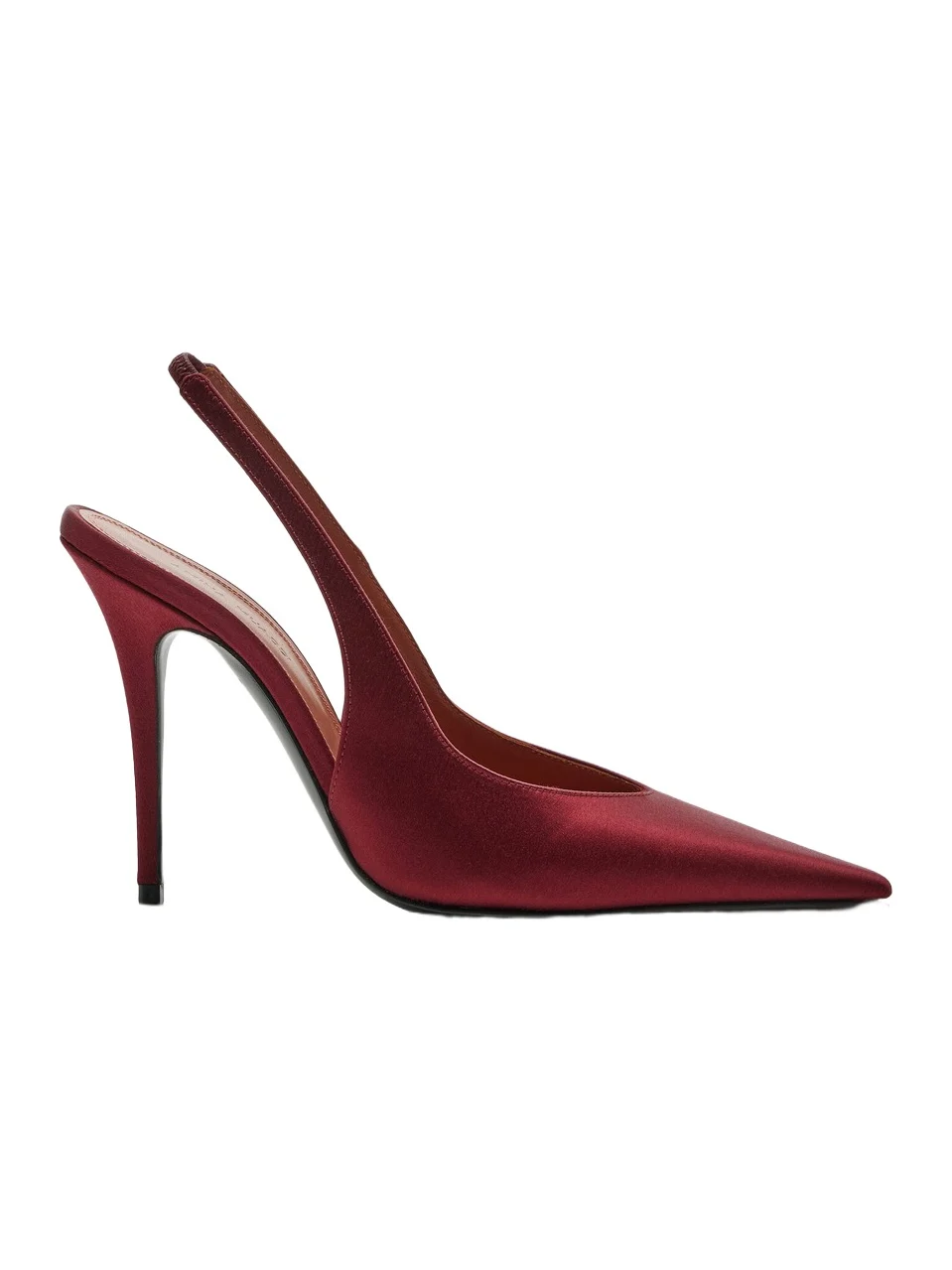 Amina Muaddi Anok Satin Slingback Pumps
