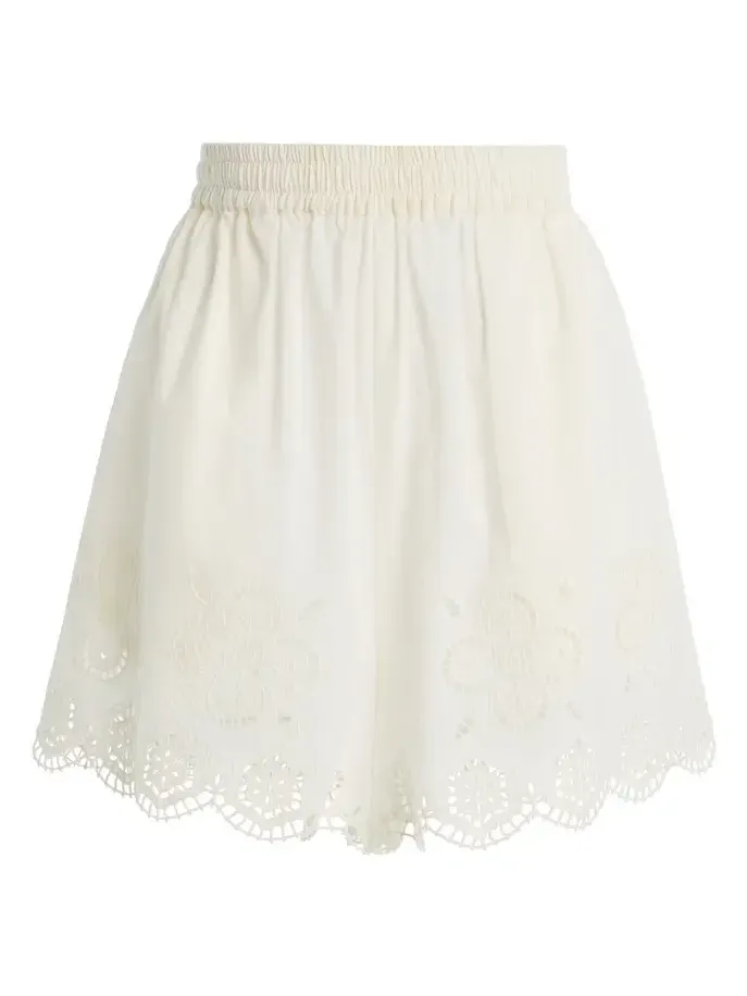 Babette Eyelet Cotton Shorts