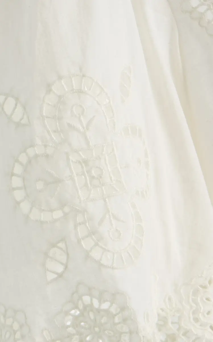 Sea Babette Eyelet Cotton Tie-Front Top | Thumbnail 5