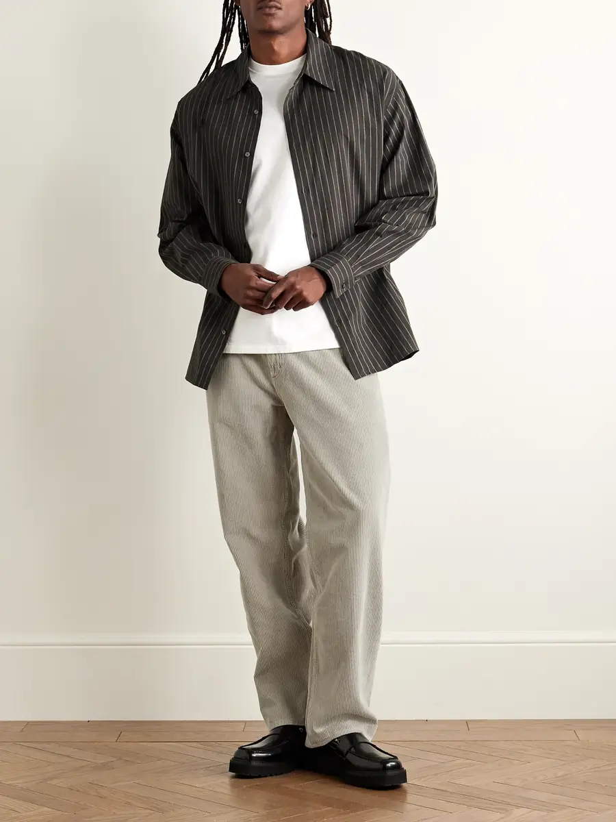 AGOLDE Fusion Straight-Leg Cotton-Corduroy Trousers - Men | Thumbnail 2