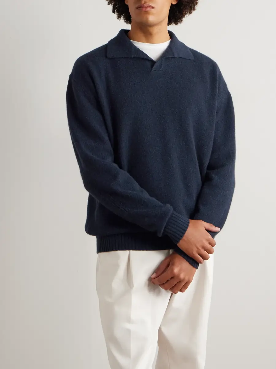 Sease Cashmere Polo Sweater - Men | Thumbnail 3