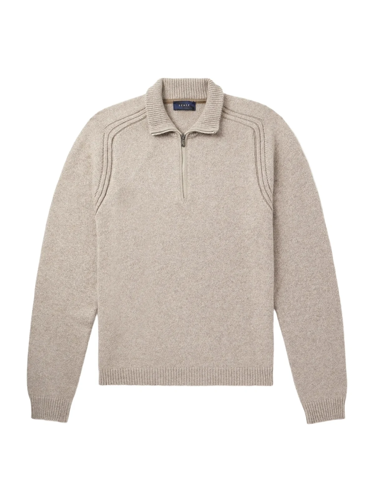 Cashmere Half-Zip Sweater - Men Cashmere Half-Zip Sweater - Men