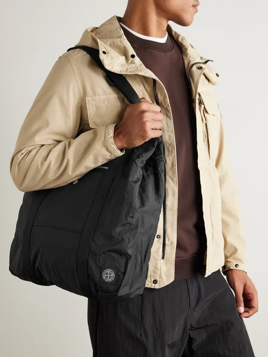 Stone Island Webbing-Trimmed Recycled-Shell Tote Bag - Men | Thumbnail 2