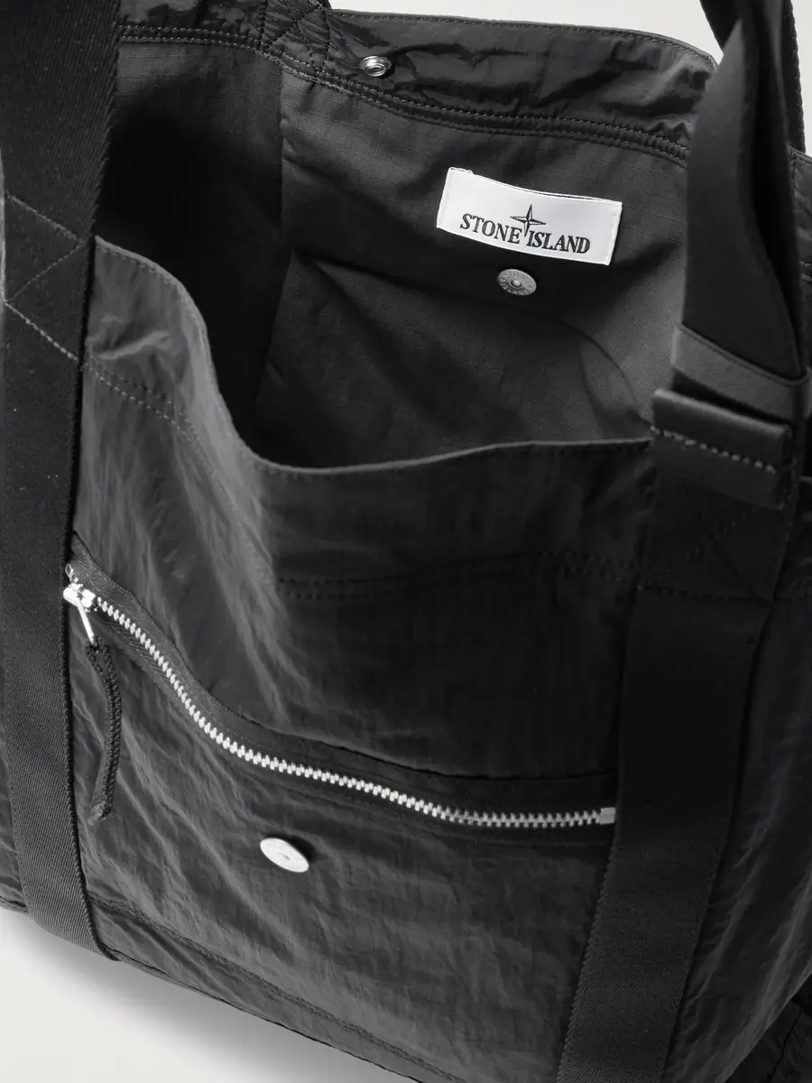 Stone Island Webbing-Trimmed Recycled-Shell Tote Bag - Men | Thumbnail 5