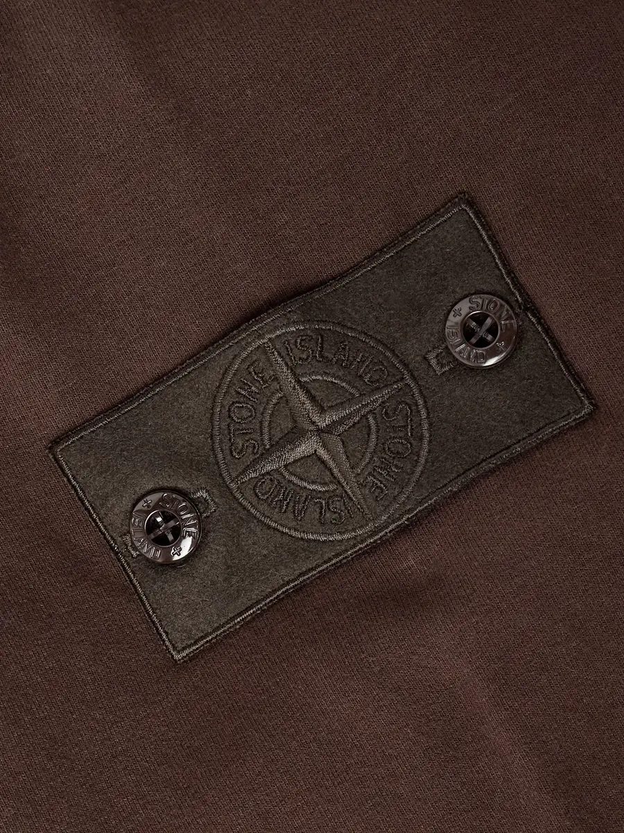 Stone Island Ghost Logo-Appliquéd Organic Cotton-Jersey Sweatshirt - Men | Thumbnail 5 Stone Island Ghost Logo-Appliquéd Organic Cotton-Jersey Sweatshirt - Men | Thumbnail 5