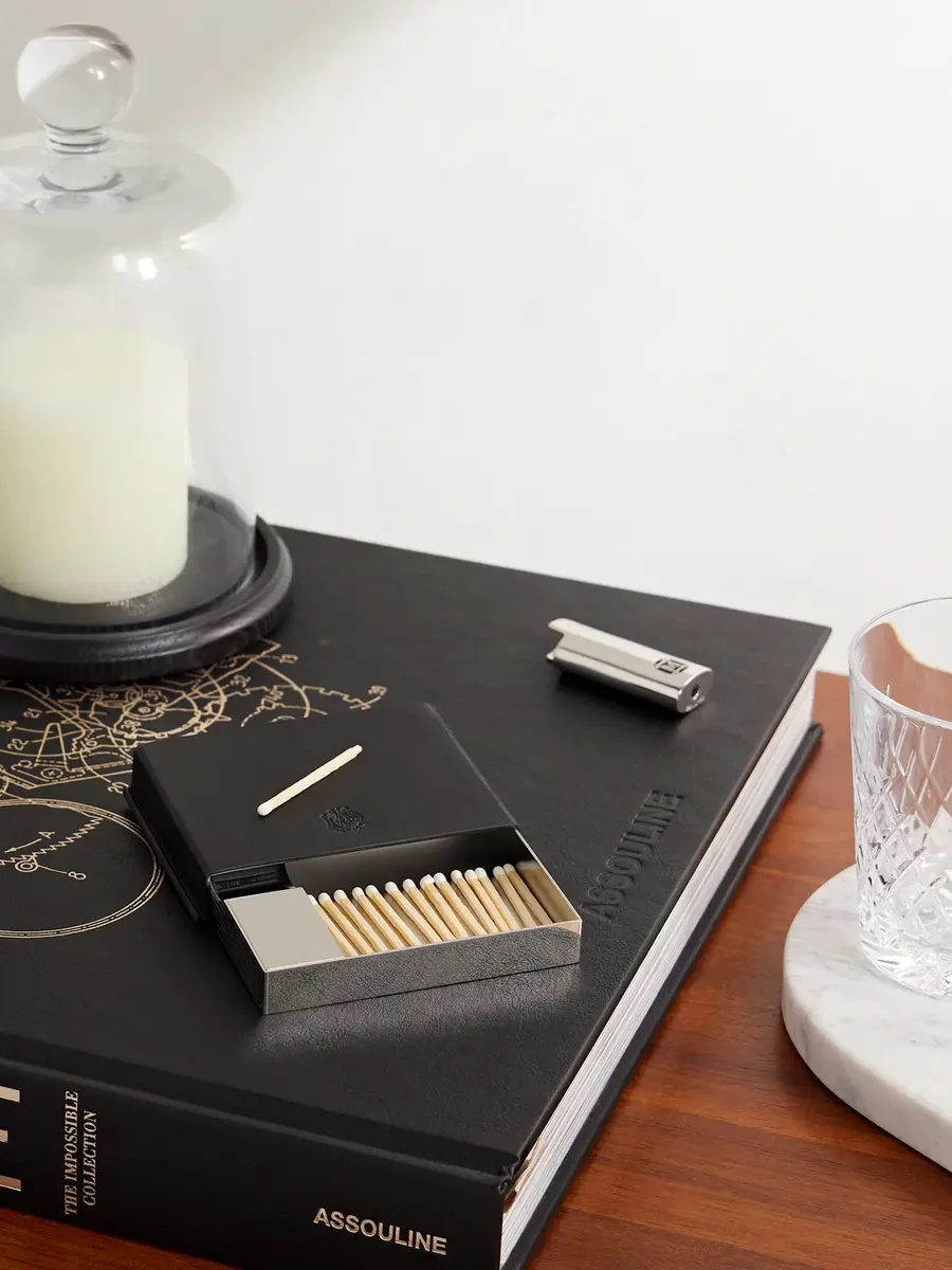 dunhill Leather and Silver-Tone Ashtray and Case - Men | Thumbnail 2
