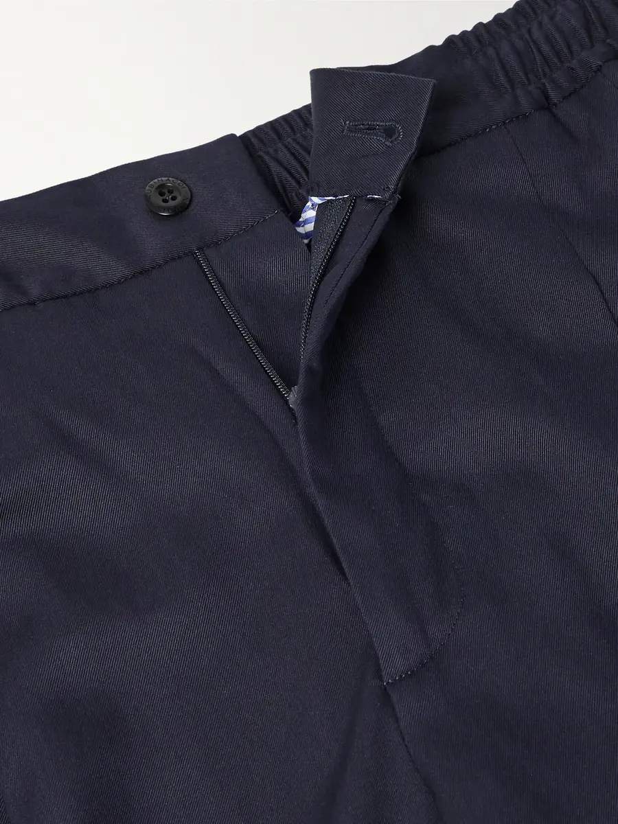 Rubinacci Leisure Straight-Leg Pleated Silk-Twill Trousers - Men | Thumbnail 6