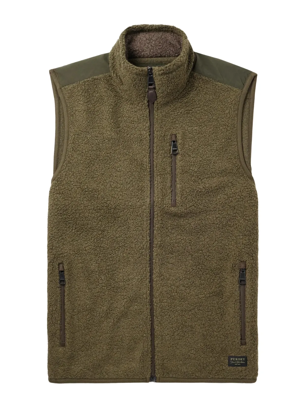 Shell-Trimmed Bouclé Gilet - Men Shell-Trimmed Bouclé Gilet - Men