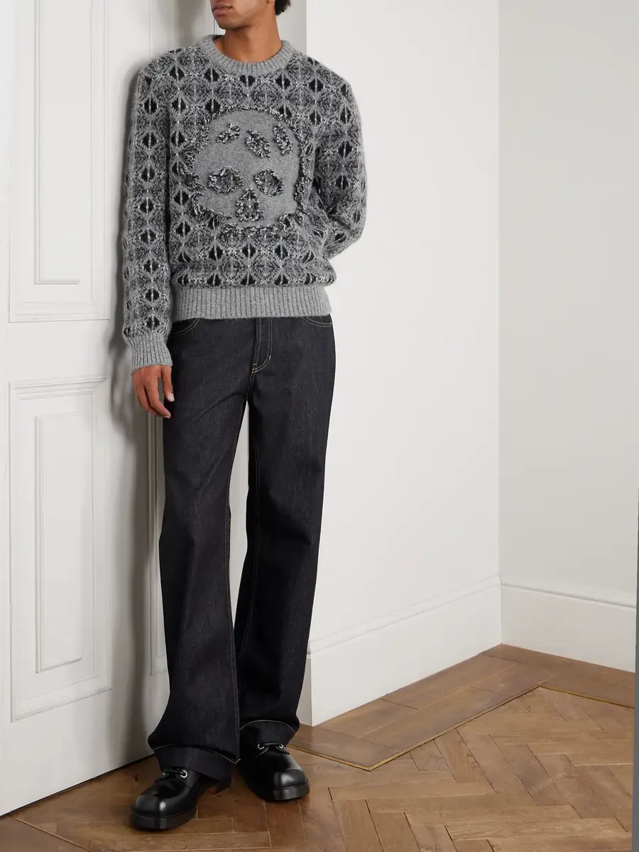 Alexander McQueen Fair Isle Knitted Sweater - Men | Thumbnail 2