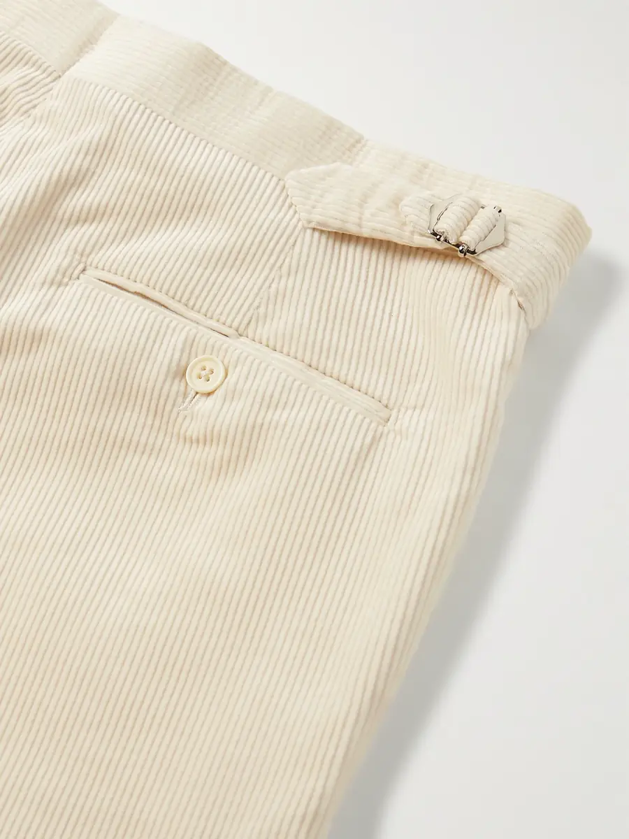 Ralph Lauren Purple Label Gregory Straight-Leg Cotton-Corduroy Trousers - Men | Thumbnail 5