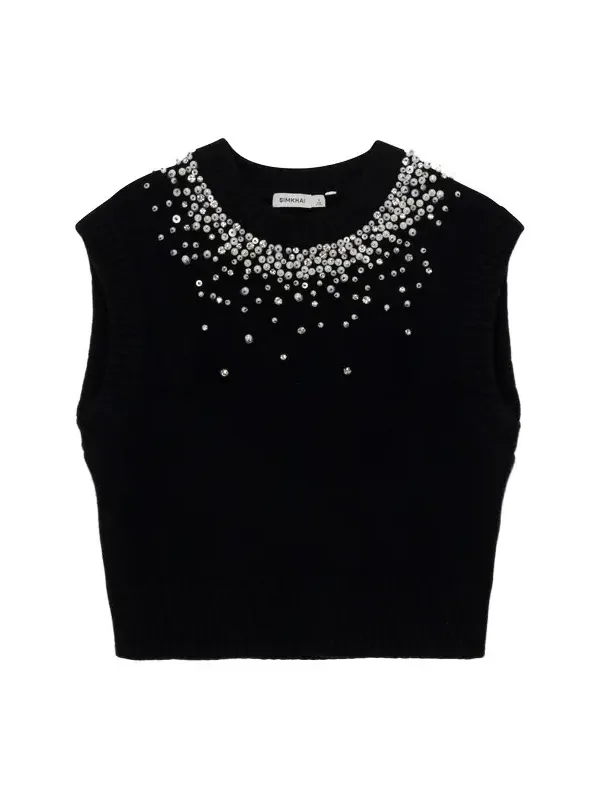 Candra Embellished Knit Vest Candra Embellished Knit Vest