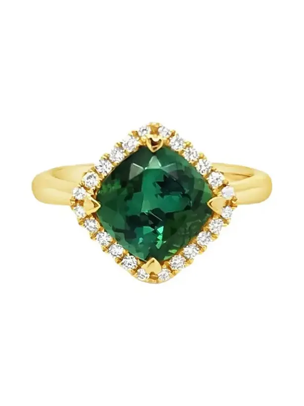 Indicolite Diamond Ring Indicolite Diamond Ring