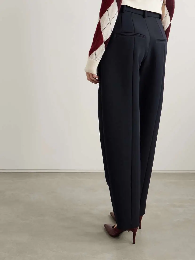 Khaite Dugan Pleated Crepe Tapered Pants | Thumbnail 3