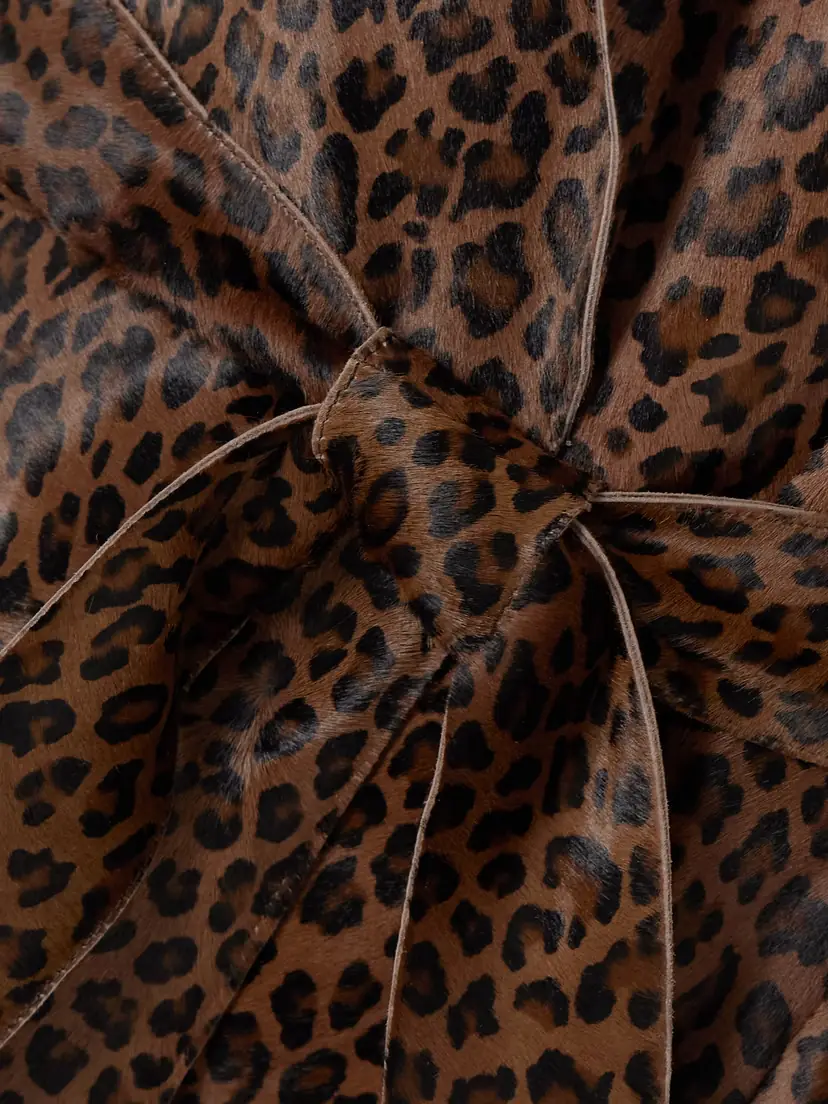 Nour Hammour Althea Belted Leopard-print Cow Hair Coat | Thumbnail 5 Nour Hammour Althea Belted Leopard-print Cow Hair Coat | Thumbnail 5