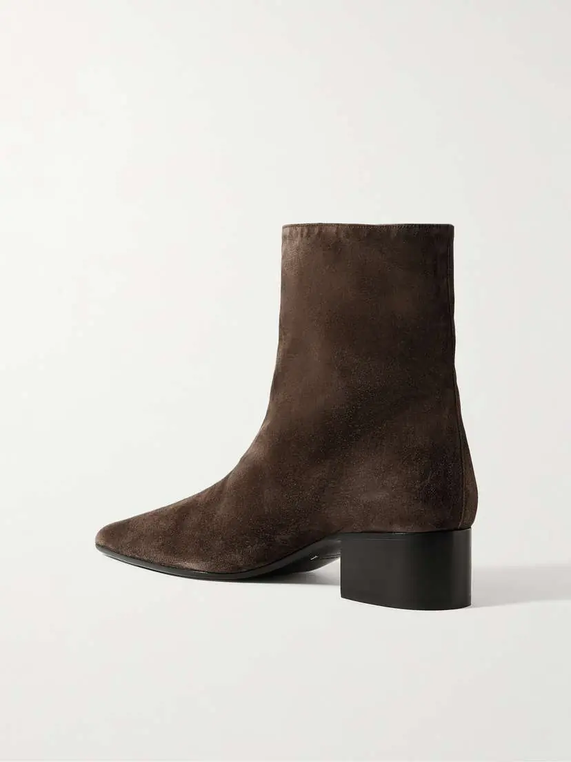 Khaite Andee Suede Ankle Boots | Thumbnail 3 Khaite Andee Suede Ankle Boots | Thumbnail 3