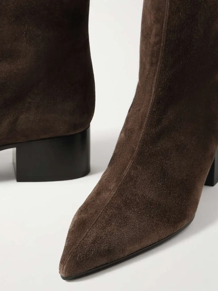 Khaite Andee Suede Ankle Boots | Thumbnail 5 Khaite Andee Suede Ankle Boots | Thumbnail 5