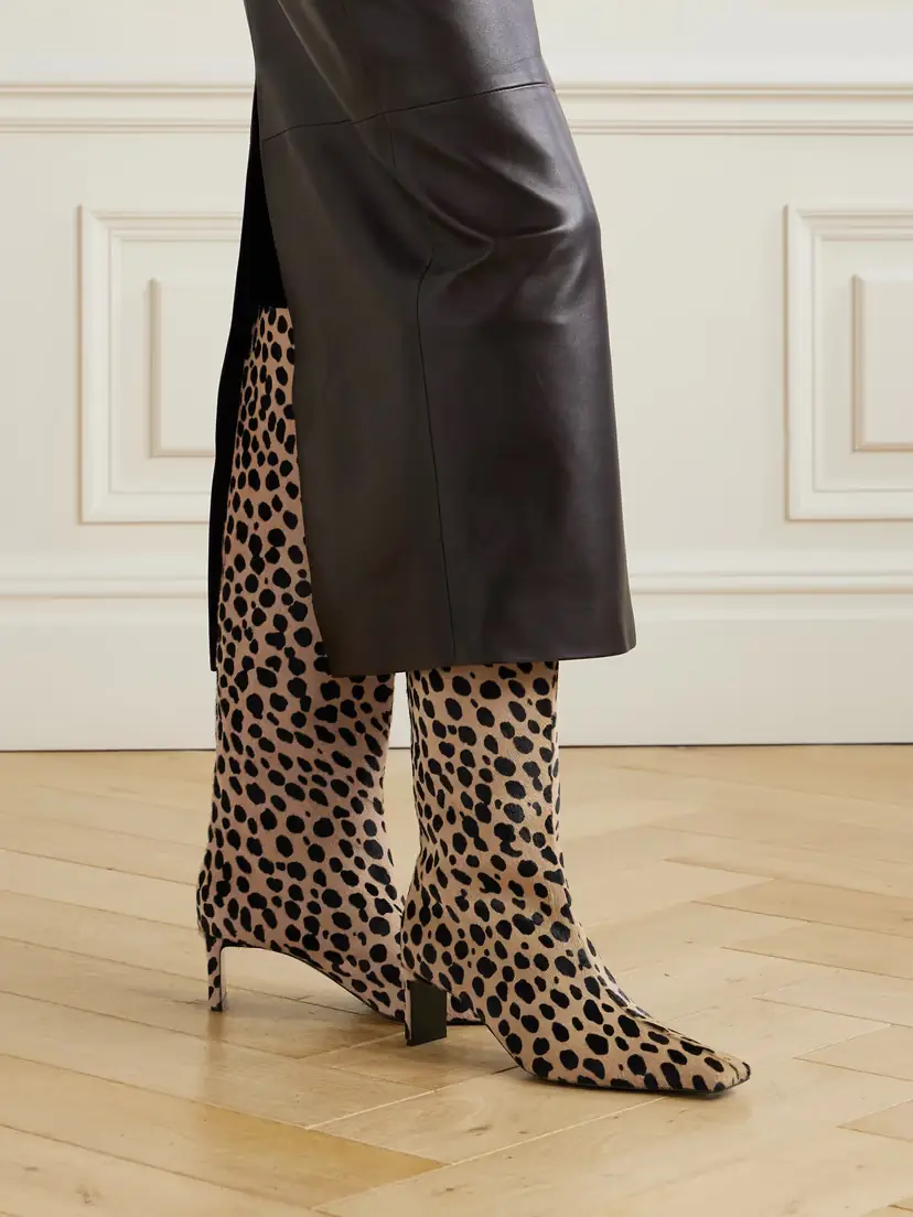 Khaite Ona Leopard-print Calf Hair Knee Boots | Thumbnail 2 Khaite Ona Leopard-print Calf Hair Knee Boots | Thumbnail 2