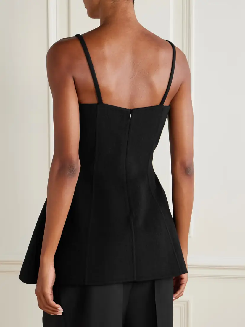 RÓHE Paneled Wool Bustier Top | Thumbnail 3 RÓHE Paneled Wool Bustier Top | Thumbnail 3