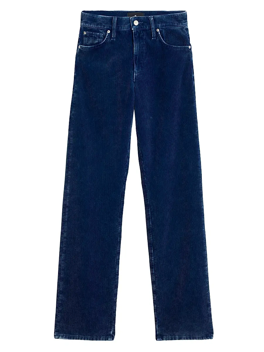 7 For All Mankind Women's Tess Courduroy Straight-Leg Trousers - Oxnard - Size 29 | Image 1 7 For All Mankind Women's Tess Courduroy Straight-Leg Trousers - Oxnard - Size 29 | Image 1