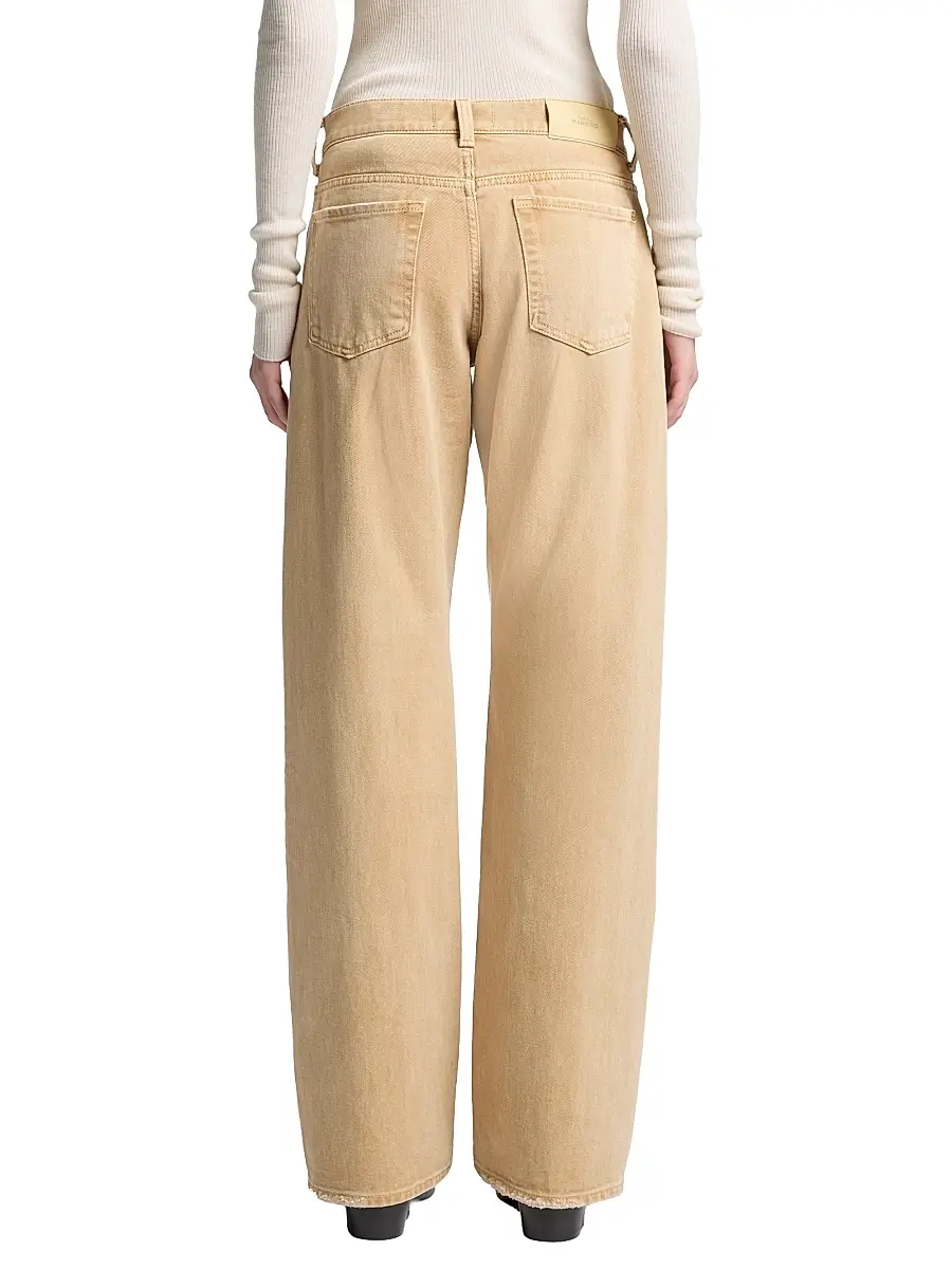 7 For All Mankind Women's Twisted Tess Cotton Trousers | Thumbnail 5