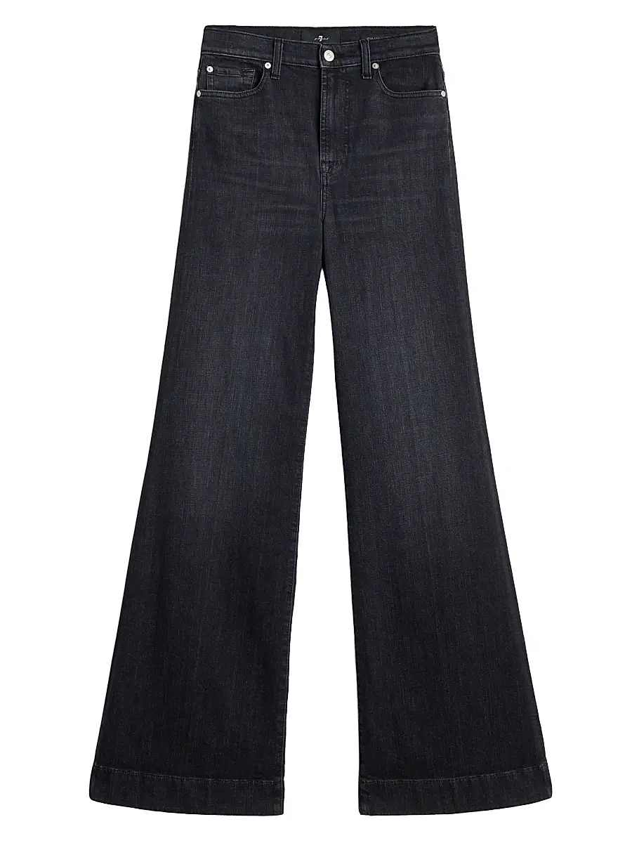 7 For All Mankind Women's Modern Dojo Flare Jeans - Blacky - Size 23 | Image 1 7 For All Mankind Women's Modern Dojo Flare Jeans - Blacky - Size 23 | Image 1
