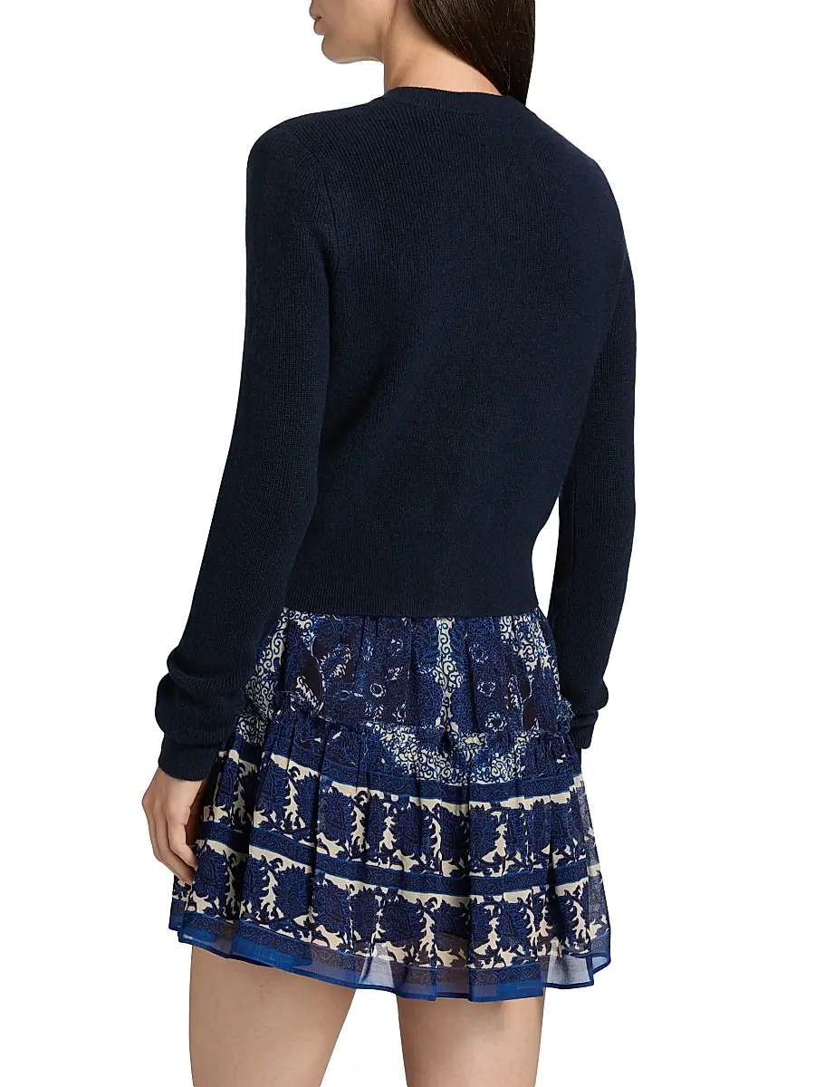 Cara Cara Women's Ellery Floral-Button Wool-Cashmere Cardigan | Thumbnail 5 Cara Cara Women's Ellery Floral-Button Wool-Cashmere Cardigan | Thumbnail 5