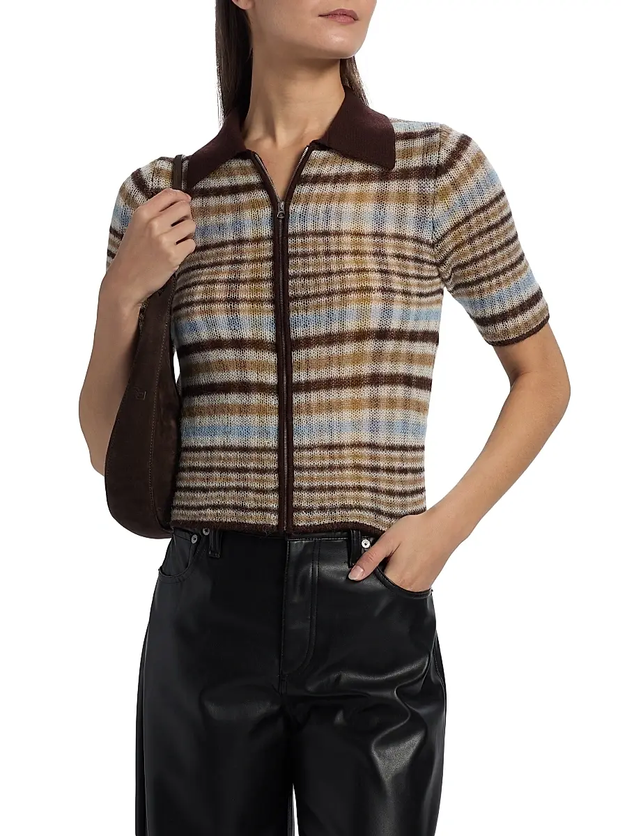 rag & bone Women's Leva Zip Polo Sweater | Thumbnail 3 rag & bone Women's Leva Zip Polo Sweater | Thumbnail 3